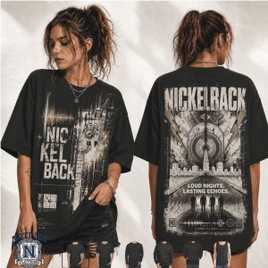 Nickelback Band Retro Aesthetic Loud Nights Graphic Music T Shirt