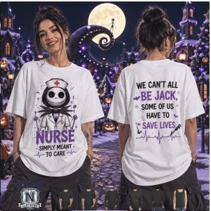 Nightmare Before Christmas Nurse Jack Simply Meant To Care T Shirt