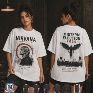 Nirvana Midterm Election 2026 In Utero Angel Grunge Rock Music T Shirt