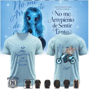 No Me Arrepiento de Sentir Tanto Music Album T Shirt