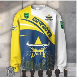 North Queensland Cowboys NRL Star Logo T Shirt Hoodie