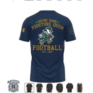 Notre Dame Fighting Irish Football Leprechaun T Shirt
