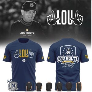 Notre Dame Fighting Irish Lou Holtz Memorial Legend T Shirt