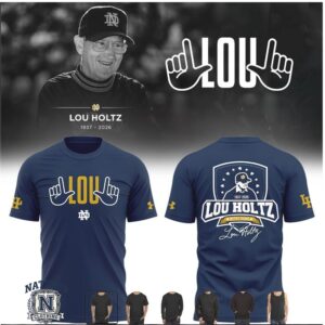 Notre Dame Fighting Irish Lou Holtz Memorial Legend T Shirt