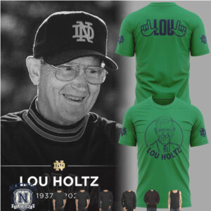 Notre Dame Fighting Irish Lou Holtz Memorial Tribute T Shirt