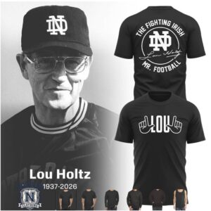 Notre Dame Fighting Irish Lou Holtz Mr Football T Shirt