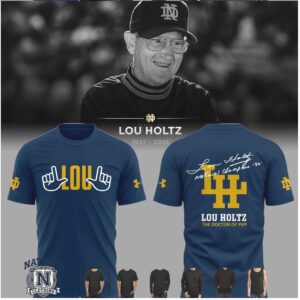 Notre Dame Fighting Irish Lou Holtz National Champions T Shirt