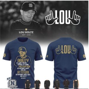 Notre Dame Fighting Irish Lou Holtz Quote Football T Shirt