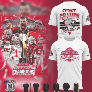 Ohio State Buckeyes 2024 National Champions Football Graphic T Shirt