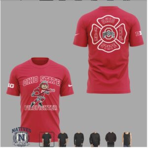 Ohio State Buckeyes Firefighter Mascot Sports T Shirt