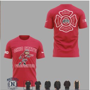 Ohio State Buckeyes Firefighter Mascot Sports T Shirt