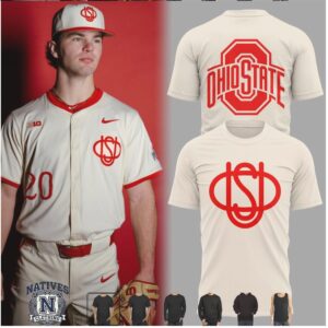 Ohio State Buckeyes Vintage Script Baseball Jersey T Shirt