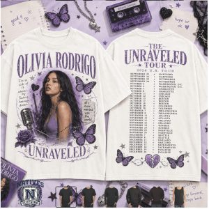Olivia Rodrigo The Unraveled Tour Concert T Shirt