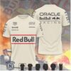 Oracle Red Bull Racing Bull Logo Red White Side Stripes T Shirt Oracle Red Bull Racing Bull Logo Red White Side Stripes T Shirt