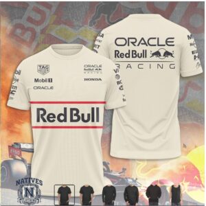 Oracle Red Bull Racing Classic Motorsport Sponsor T Shirt