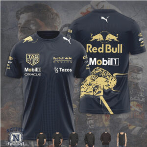 Oracle Red Bull Racing Gold Bull Graphic Motorsport T Shirt