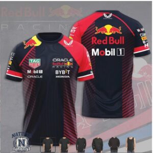 Oracle Red Bull Racing Red Diagonal Stripe Sponsor T Shirt
