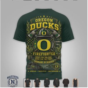 Oregon Ducks Firefighter Helmet Built For The Fire T Shirt