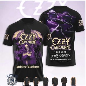 Ozzy Osbourne Prince Of Darkness Glasses Cross T Shirt