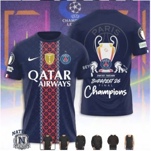 PSG Budapest 26 Champions League Final Soccer T Shirt