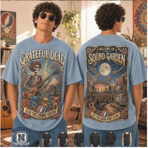 Grateful Dead Skeleton Psychedelic Rock Ride The Cosmic Groove T Shirt
