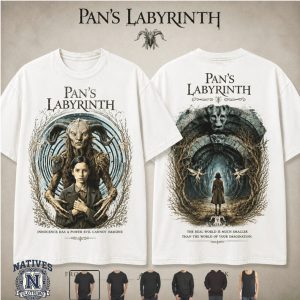 Pans Labyrinth Faun Movie Retro Dark Fantasy Graphic T Shirt