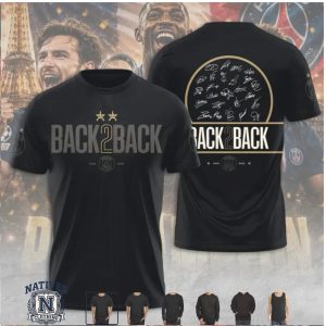 Paris Saint Germain Back To Back Champions Soccer Fan T Shirt
