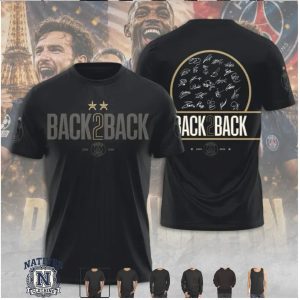 Paris Saint Germain Back To Back Champions Soccer Fan T Shirt