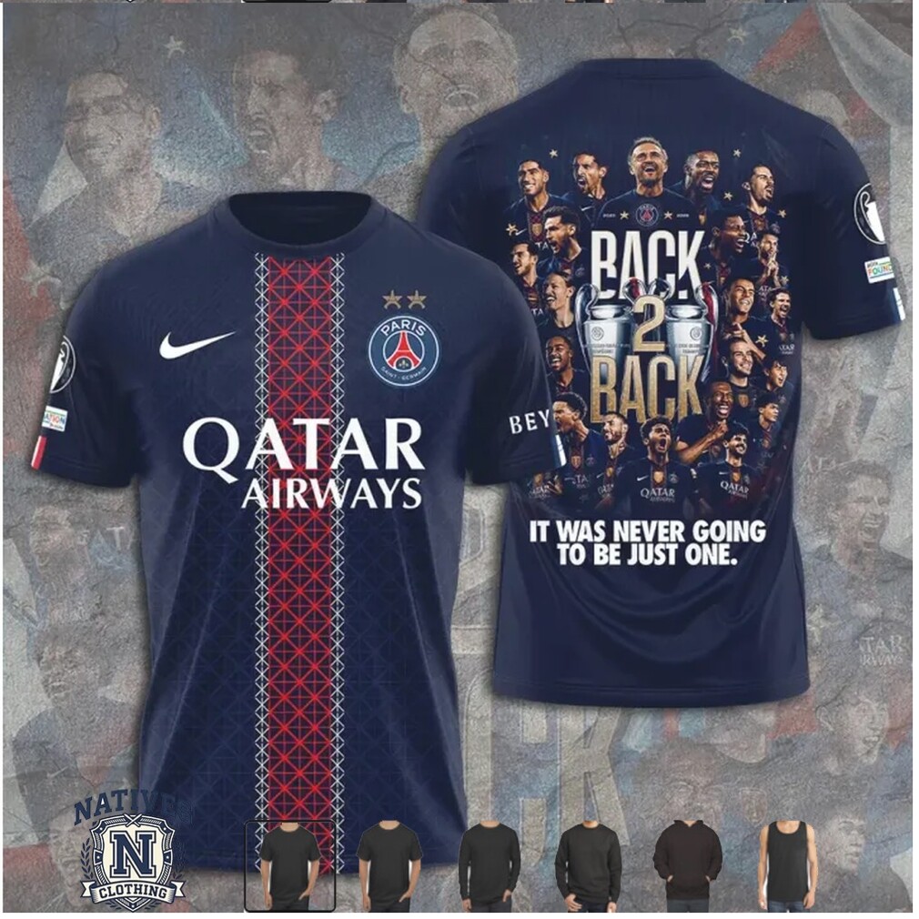 Paris Soccer Team Back To Back Champions T Shirt Paris Soccer Team Back To Back Champions T Shirt