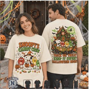Peanuts Snoopy Mms Candy Crew Trick Or Treat Halloween T Shirt