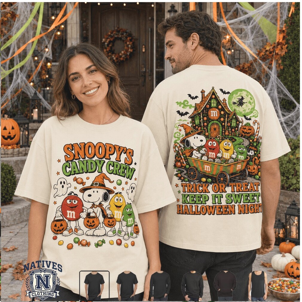 Peanuts Snoopy Mms Candy Crew Trick Or Treat Halloween T Shirt Peanuts Snoopy Mms Candy Crew Trick Or Treat Halloween T Shirt