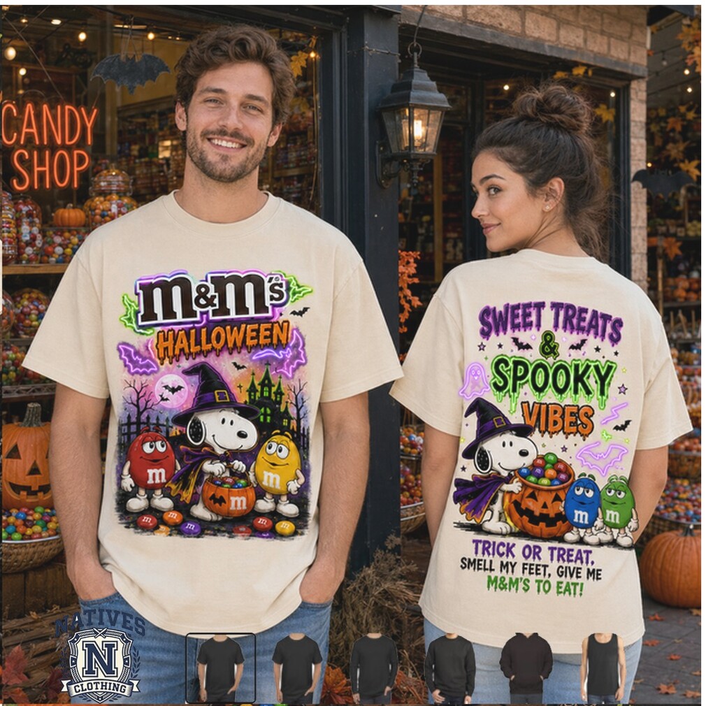 Peanuts Snoopy Mms Candy Sweet Treats Spooky Vibes Halloween T Shirt Peanuts Snoopy Mms Candy Sweet Treats Spooky Vibes Halloween T Shirt