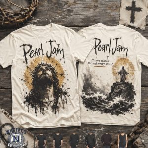 Pearl Jam Faith Christian Storm Cross Vintage Graphic T Shirt