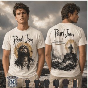 Pearl Jam Faith Christian Storm Cross Vintage Graphic T Shirt