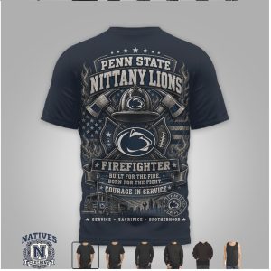 Penn State Nittany Lions Firefighter Service Brotherhood T Shirt