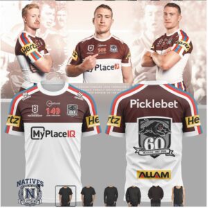 Penrith Panthers 60 Seasons Legacy Football Jersey T Shirt