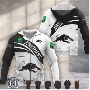 Penrith Panthers NRL Graphic City Skyline T Shirt Hoodie