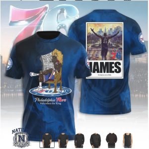 Philadelphia 76ers Lebron James King Welcomes Basketball T Shirt