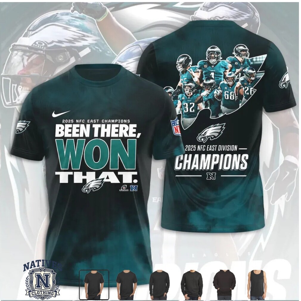 Philadelphia Eagles 2025 NFC East Division Champions T Shirt Philadelphia Eagles 2025 NFC East Division Champions T Shirt