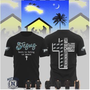 Philadelphia Eagles Jesus Cross Scripture Faith Graphic T Shirt