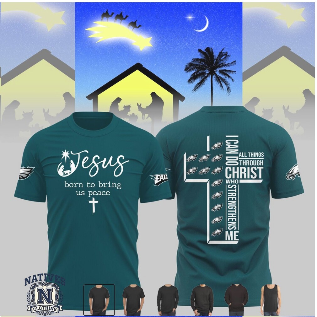 Philadelphia Eagles Jesus Cross Scripture Faith Graphic T Shirt Philadelphia Eagles Jesus Cross Scripture Faith Graphic T Shirt