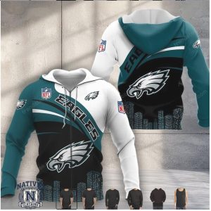 Philadelphia Eagles NFL City Graphic Printed T Shirt Hoodie