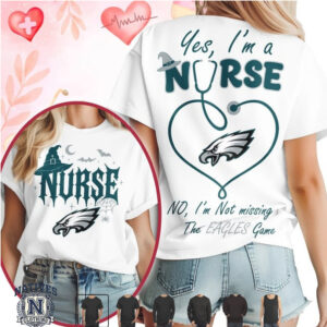 Philadelphia Eagles Nurse Halloween Stethoscope T Shirt