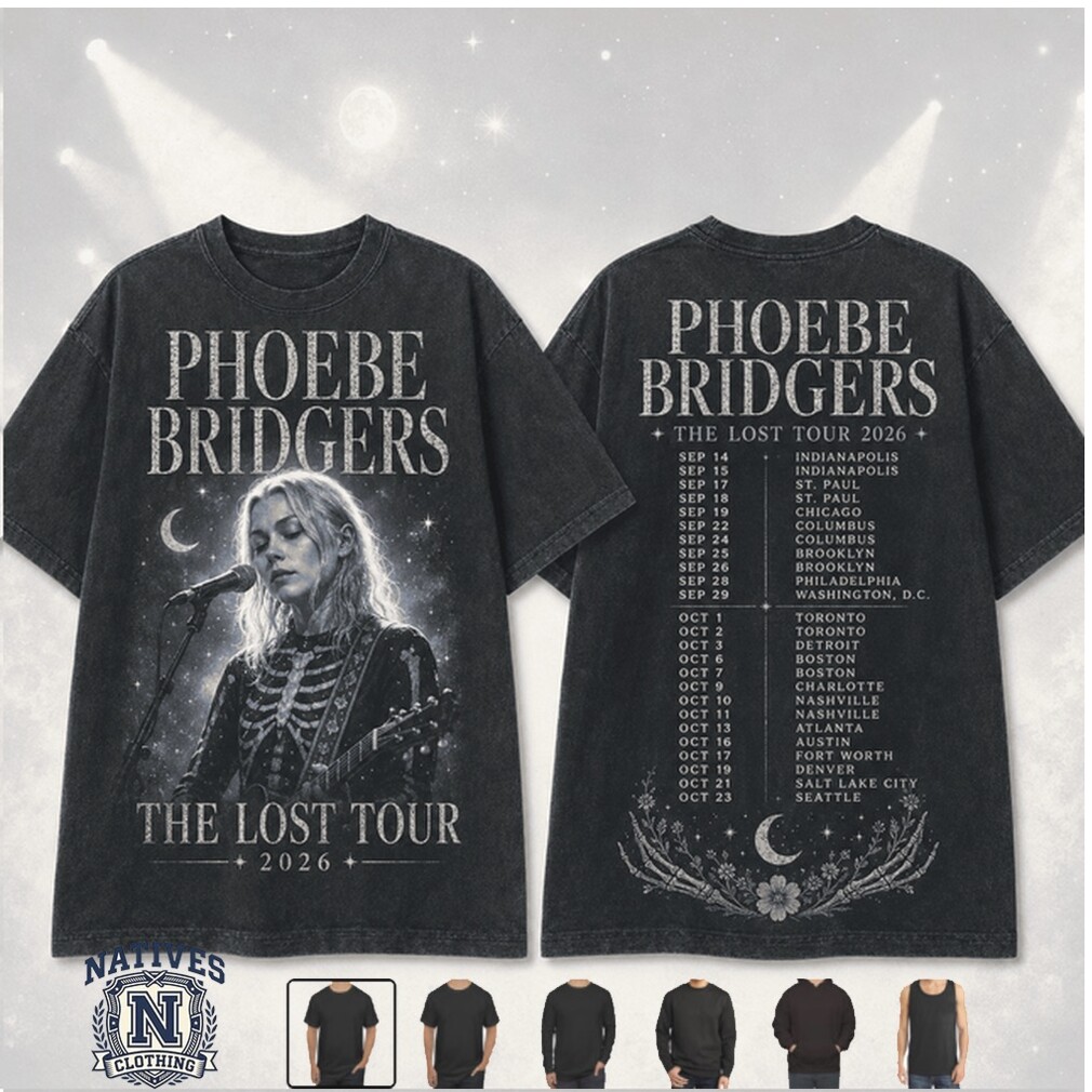 Phoebe Bridgers The Lost Tour Indie Music T Shirt Phoebe Bridgers The Lost Tour Indie Music T Shirt