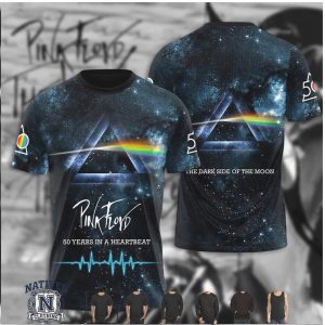 Pink Floyd 50 Years In A Heartbeat Dark Side Moon Music Graphic T Shirt