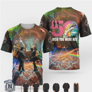 Pink Floyd 50th Anniversary Wish You Were Here Handshake T Shirt