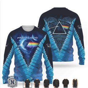 Pink Floyd Dark Side Of The Moon Prism Tie Dye Style Graphic T Shirt