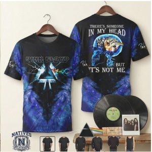 Pink Floyd Dark Side Of The Moon Skull Galaxy Graphic T Shirt