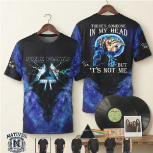 Pink Floyd Dark Side Of The Moon Skull Galaxy Graphic T Shirt