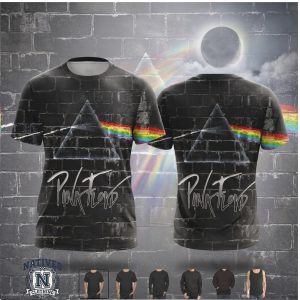 Pink Floyd Prism Brick Wall Abstract Rock Music T Shirt